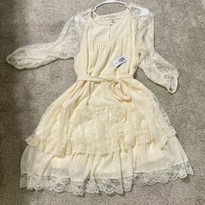 Torrid Cream Lace Dress